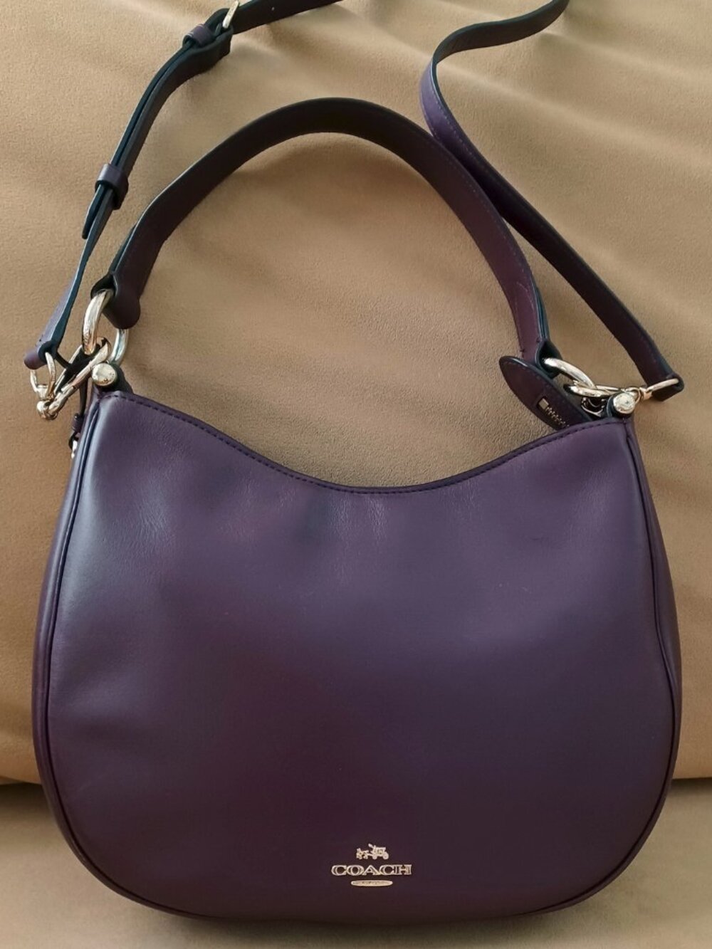 Coach Nomad Leather Convertible Crossbody Hobo bag